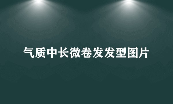 气质中长微卷发发型图片