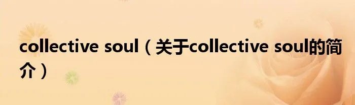 collective soul（关于collective soul的简介）