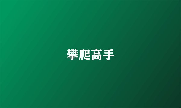 攀爬高手