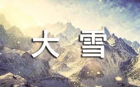 大雪纷飞的诗句