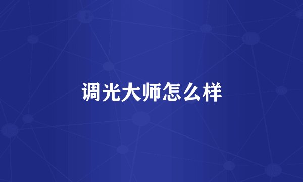 调光大师怎么样