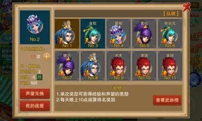 什么是武林榜 幻想江湖武林榜详解
