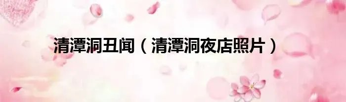 清潭洞丑闻（清潭洞夜店照片）