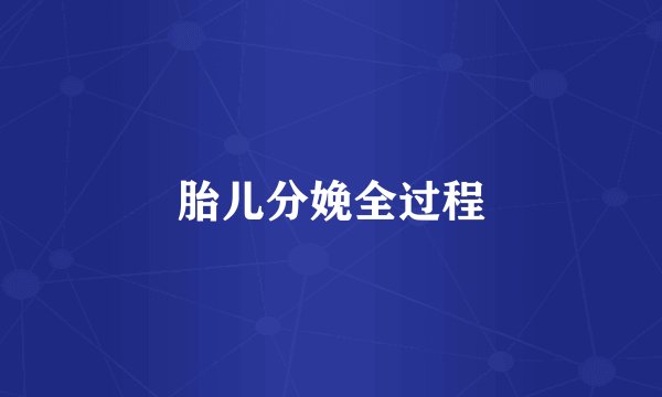 胎儿分娩全过程