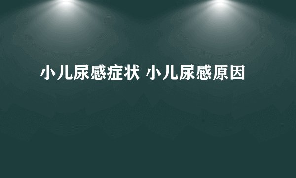小儿尿感症状 小儿尿感原因
