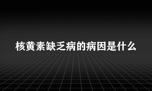 核黄素缺乏病的病因是什么