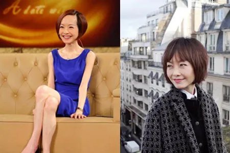 鲁豫现身巴黎 变换风格尽显优雅气质