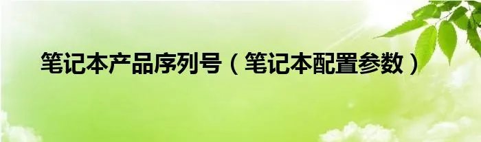 笔记本产品序列号（笔记本配置参数）