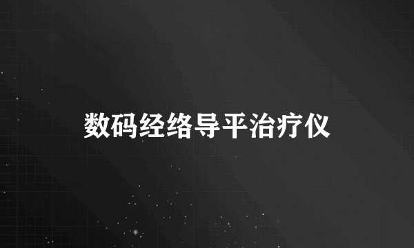 数码经络导平治疗仪