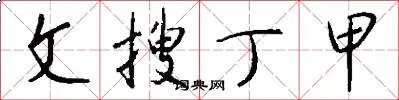 文搜丁甲