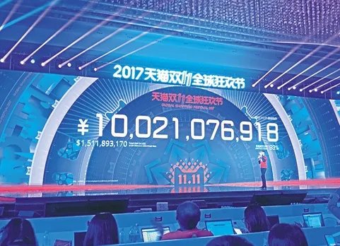 2017年双11购物金额