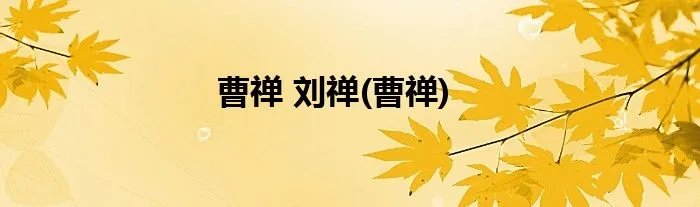 曹禅 刘禅(曹禅)