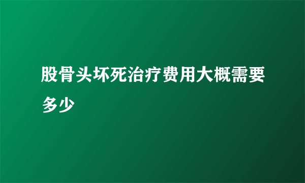 股骨头坏死治疗费用大概需要多少