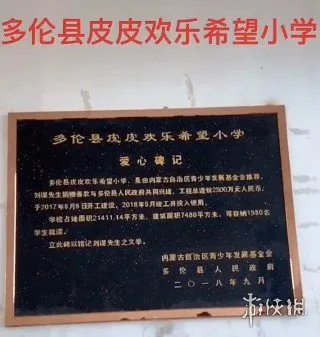 PDD希望小学完工 现代化设施齐全校名还很皮!