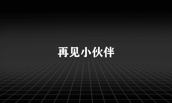 再见小伙伴