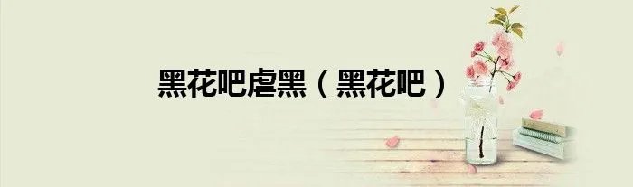 黑花吧虐黑（黑花吧）