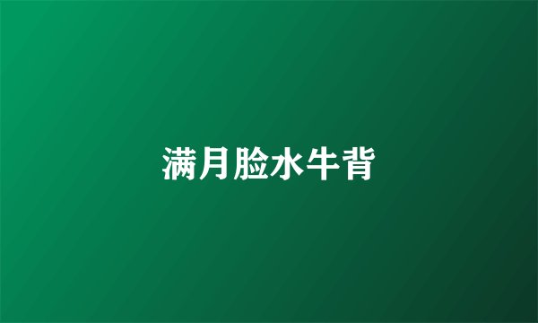 满月脸水牛背