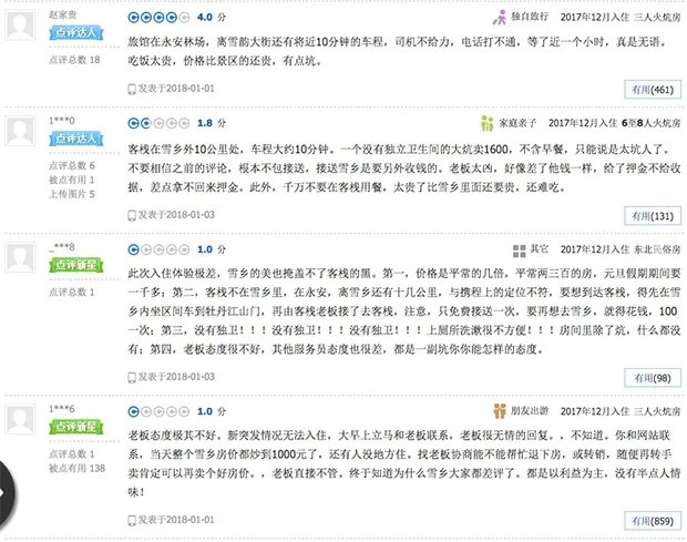 雪乡宰客的事不只是“赵家大院”存在的问题吧?