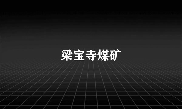梁宝寺煤矿