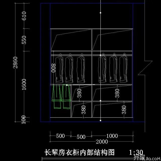 一张图告诉你，衣柜内部这样设计！