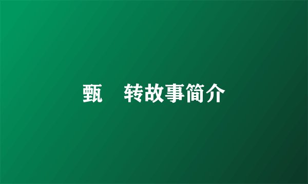 甄嬛转故事简介