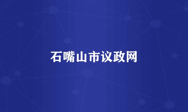 石嘴山市议政网