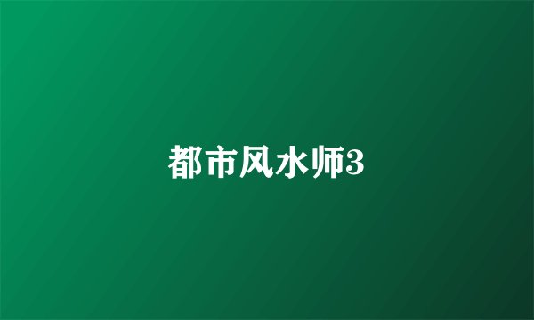 都市风水师3