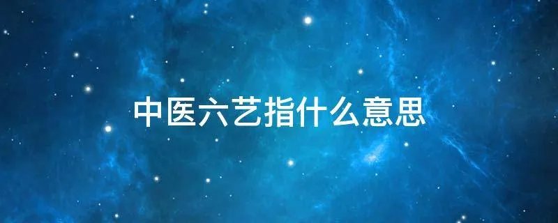 中医六艺指什么意思