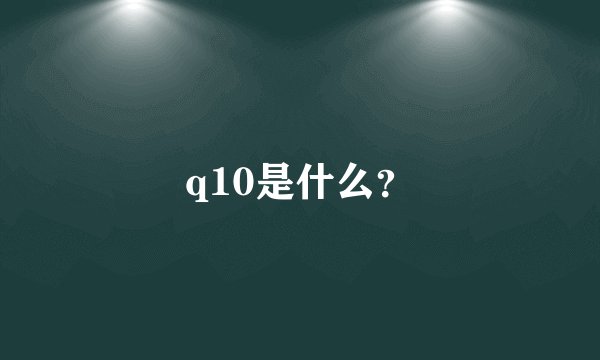 q10是什么？
