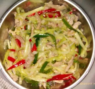 韭黄炒肉丝