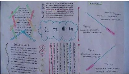 九九重阳节小学生手抄报