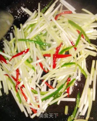韭黄炒肉丝