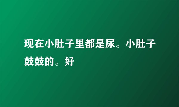 现在小肚子里都是尿。小肚子鼓鼓的。好