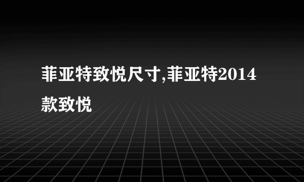菲亚特致悦尺寸,菲亚特2014款致悦