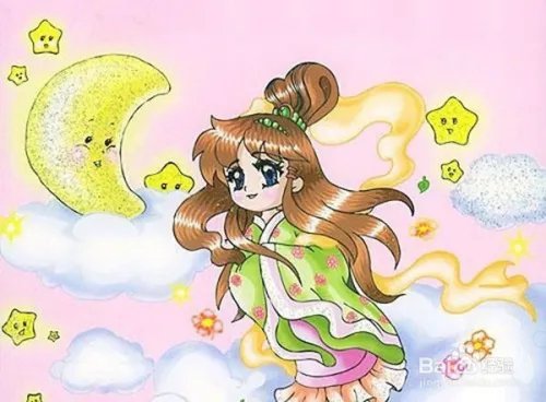 中秋节的儿童画怎么画?