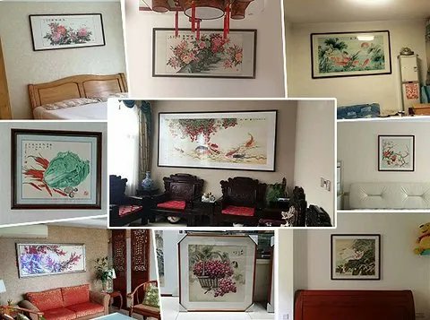 卧室床头背景墙挂什么画好,这三款花鸟画夫妻卧室必须要挂