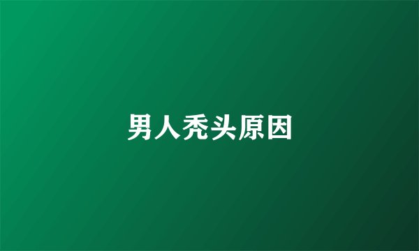 男人秃头原因