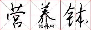 营养钵