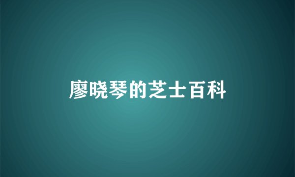 廖晓琴的芝士百科