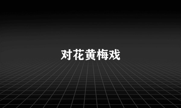 对花黄梅戏