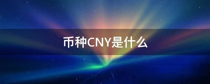 币种CNY是什么