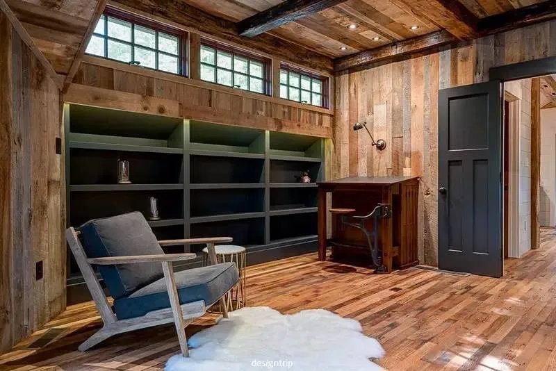 林中小屋，现代化乡村别墅