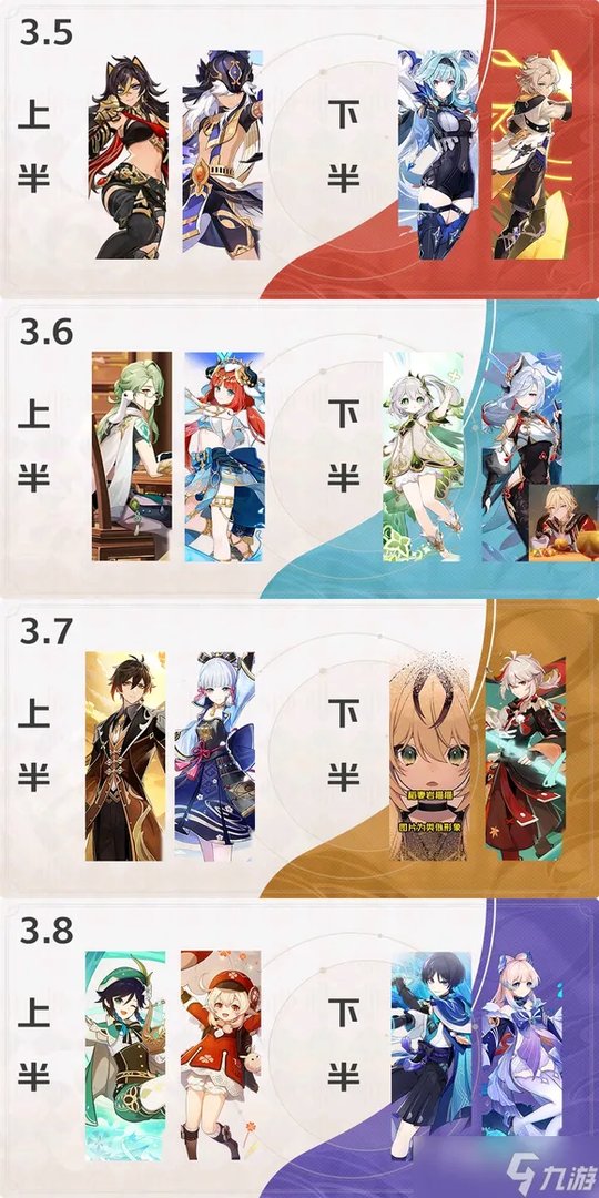 《原神》3.7版本up池角色介绍
