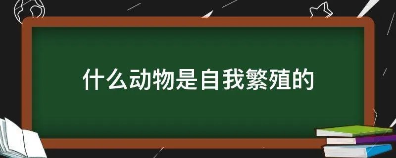 什么动物是自我繁殖的