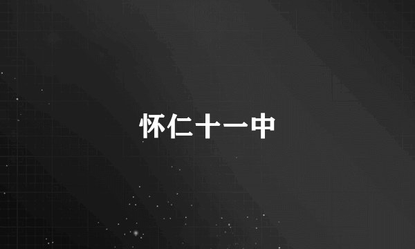 怀仁十一中