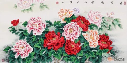 卧室床头背景墙挂什么画好,这三款花鸟画夫妻卧室必须要挂