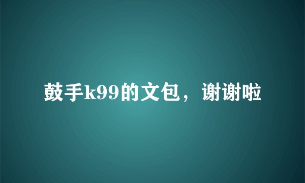鼓手k99的文包,谢谢啦