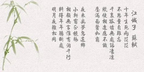 “十年生死两茫茫 不思量” 自难忘的意思是什么?