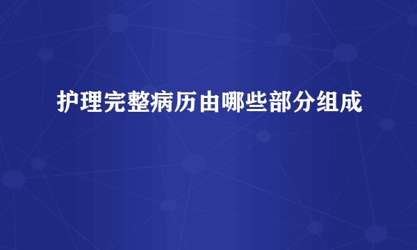 护理完整病历由哪些部分组成