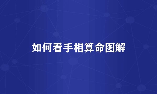 如何看手相算命图解